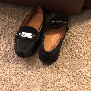 Black loafers